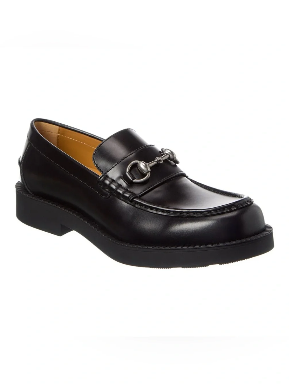 Gucci Leather horse bit loafers size 12.5 fits 13 US made in Italy